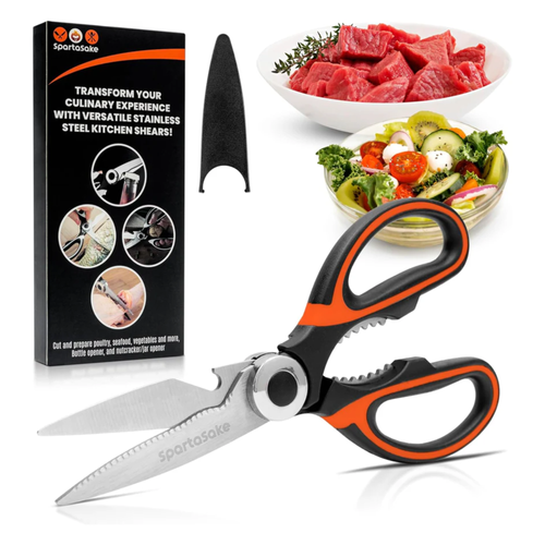 SpartaSake Kitchen Shears  Heavy-Duty Stainless Steel Scissors