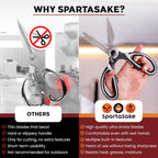SpartaSake Kitchen Shears  Heavy-Duty Stainless Steel Scissors